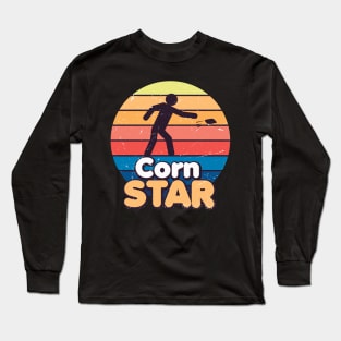 Corn Star Cornhole Shirts Long Sleeve T-Shirt